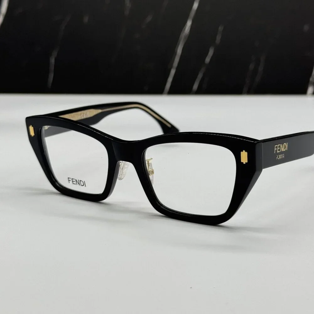 NEW FENDI BLACK WOMEN EYEGLASSES FENDI FE50118F OO1